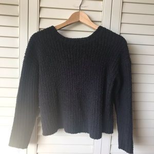 Unbelievably Soft Warm Black Fluffy Sweater